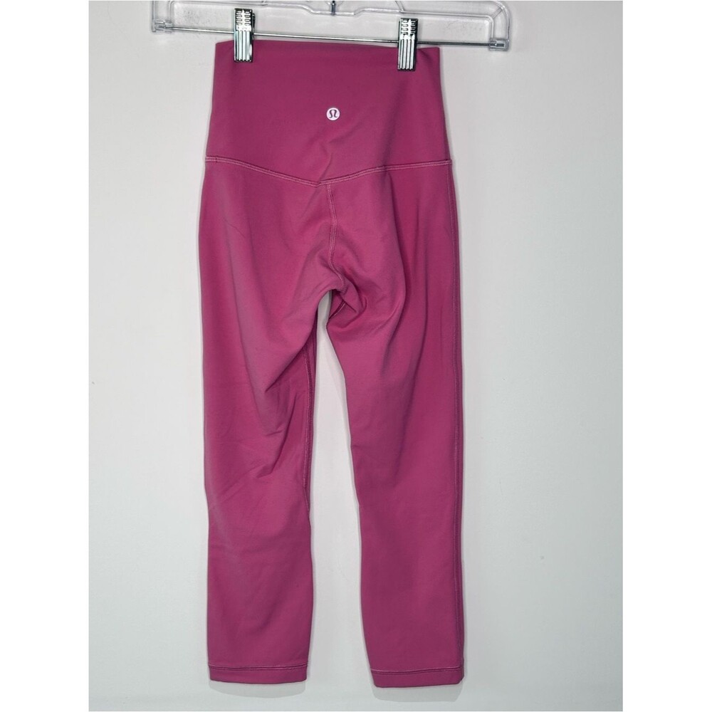 Lululemon Align High-Rise Crop 21” Leggings Size 4 Pink Nulu Yoga Pants